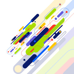 Abstract dynamic geometric shape and line background