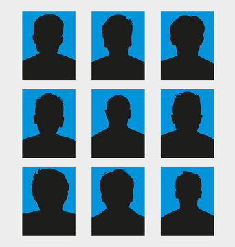 silhouettes avatar set