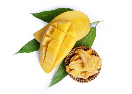 mango fruit isolated on white background                             