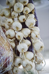 garlic on the market