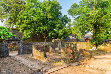 Ruins of old buildings at the Tu Duc Royal Tomb