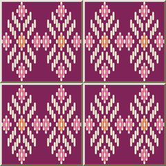 Ceramic tile pattern Cross Line Geometry Check