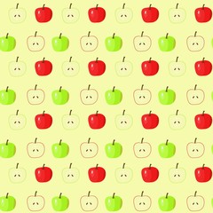 seamless pattern with apples