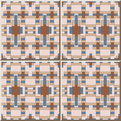 Ceramic tile pattern Square Cross Geometry Check