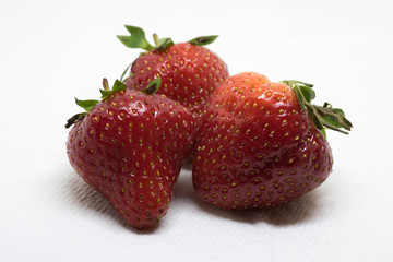 View of Three Strawberries