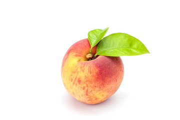 peach isolated on white background