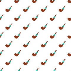 Electronic pipe pattern. Cartoon illustration of electronic pipe vector pattern for web