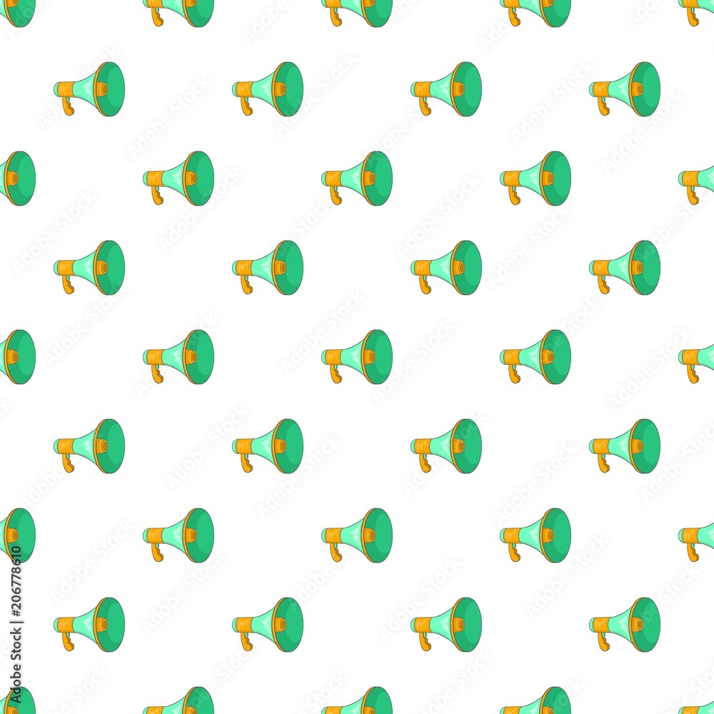 Aufkleber loudspeaker pattern. cartoon illustration of loudspeaker vector pattern for web