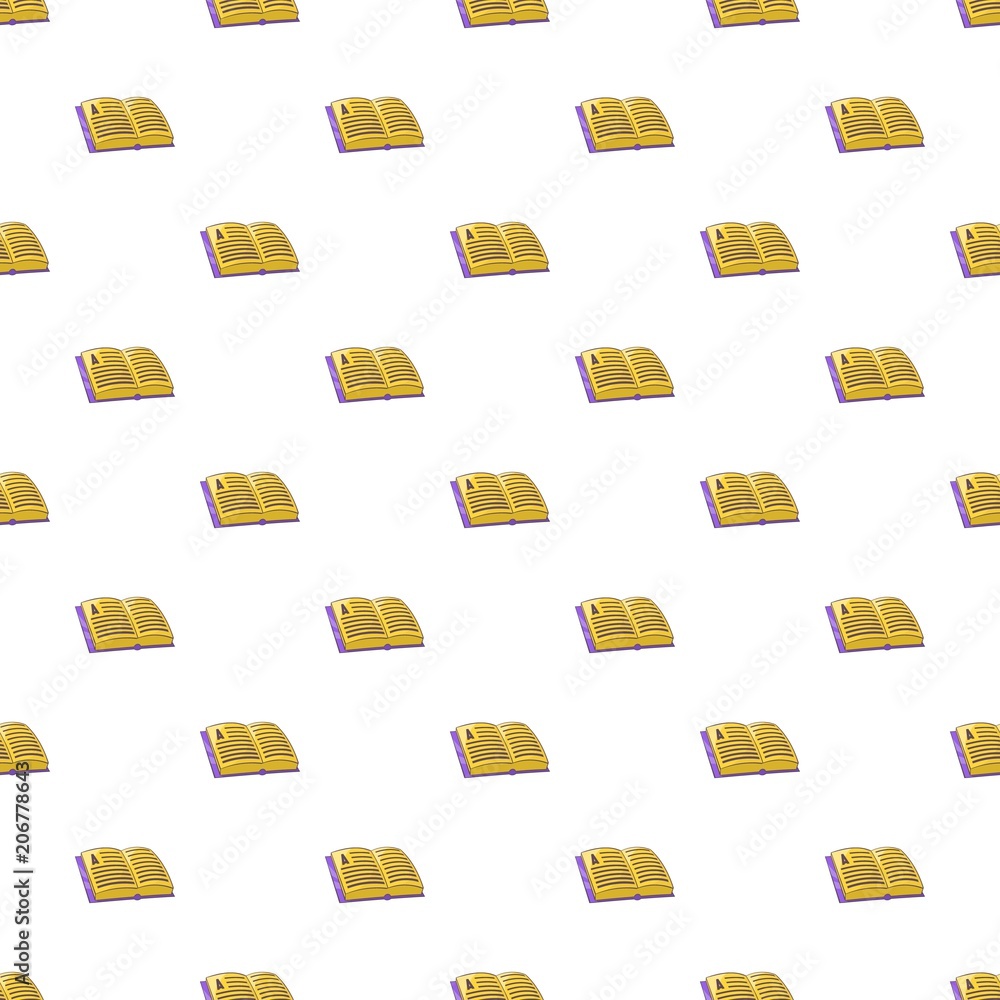 Poster address book pattern. cartoon illustration of address book vector pattern for web