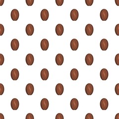 Coffee bean pattern. Cartoon illustration of coffee bean vector pattern for web