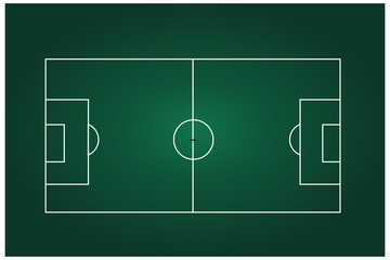 Soccer field with line. simple football grass. Football field. vector illustration