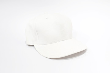 White Cap on White Background.