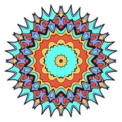 Vector mandala, Floral mandala. Oriental mandala. Vintage decorative elements. Vector illustration. It is super vector illustration.