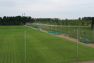 Football field for training.