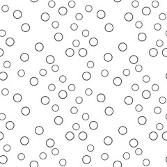 Abstract geometric seamless pattern. Spots, circles. Vector illustration.