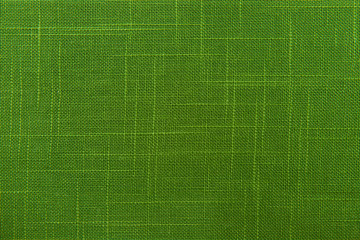 green fabric material close up, background