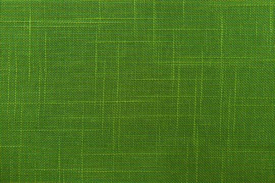 green fabric material close up, background