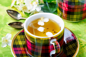 Herbal tea with jasmine