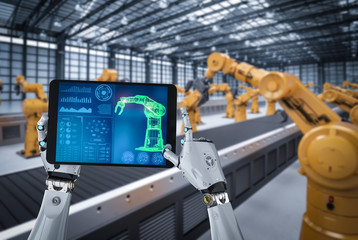 cyborg control robot arm