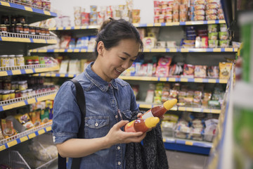 woman in a supermarket