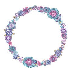 Vector Floral Wreath