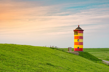 A beautiful lighthouse on the East Frisian coast