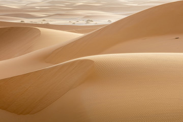silent hills in Sahara desert in Morocco
