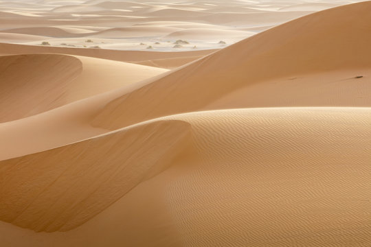 silent hills in Sahara desert in Morocco