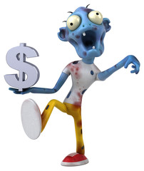 Fun zombie - 3D Illustration