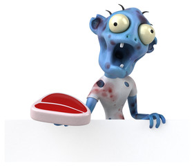 Fun zombie - 3D Illustration