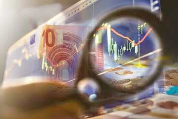 Finance, money and graphics