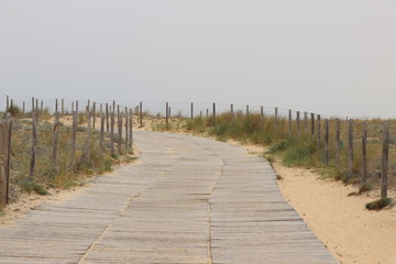 chemin d'accès entrée plage