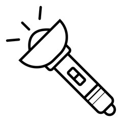 flashlight icon vector
