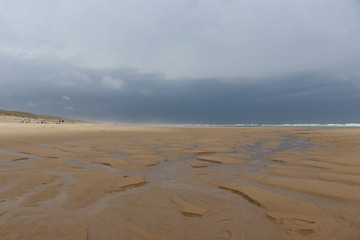 Orage sur la plage