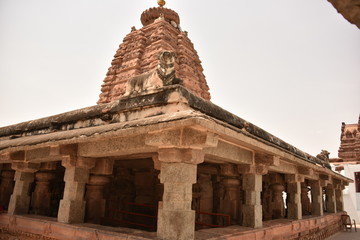 Chalukyan Hindu temples Navabrahma and Jogulamba temple, Alampur, Telengana, India