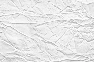 Papier Peint photo Poussière Fond de texture de tissu froissé blanc