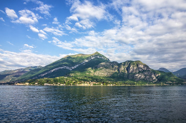 Como lake mountain landscape, Lombardy, Italy