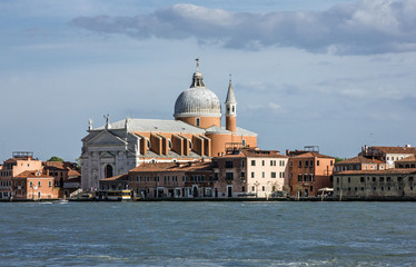 Venice Church of The Santissimo Redentore sea view, Italy
