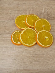 Fototapeta na wymiar Getrocknete Orangenscheiben