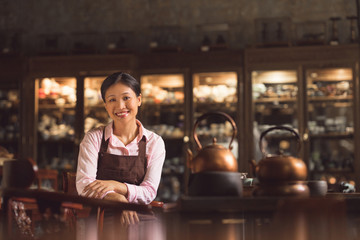 Young asian woman in shop