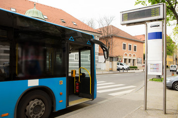 Bus at the bus stop