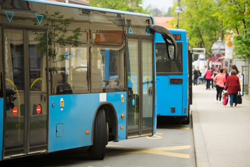 Bus at the bus stop © scharfsinn86
