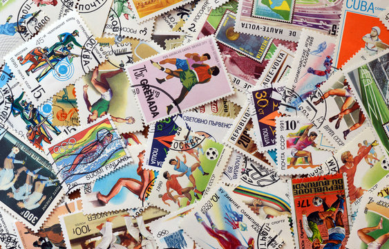 Postage stamps sport