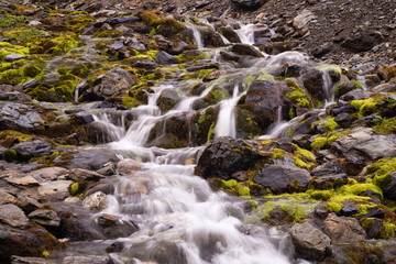 Waterfall in Martial Glacier in Ushuaia