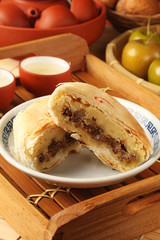 Taiwanese traditional cake on the plate        