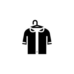 Dressing room black icon concept. Dressing room flat  vector symbol, sign, illustration.