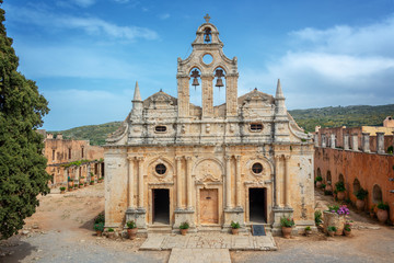 Obraz premium Ancient monastery of Arkadi, Crete, Greece