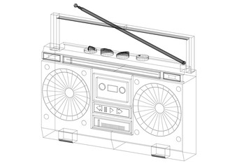 Radio Architect blueprint - isolated