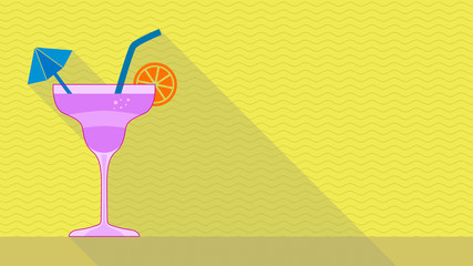 cockatil illustration party concept