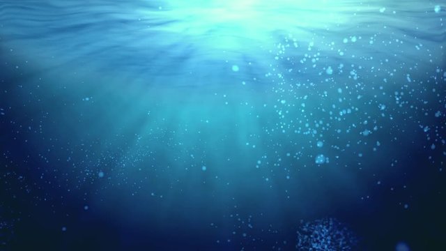 水中の背景　ループ